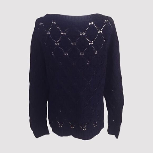 Tommy Hilfiger Open Knit Blue Sweater - Picture 3 of 5